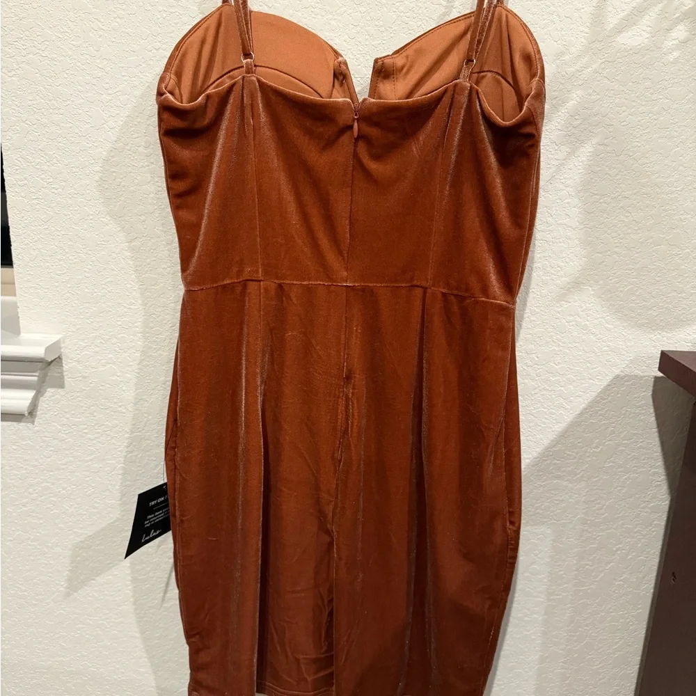 Lulu's Rust Mini Dress - Picture 2 of 2